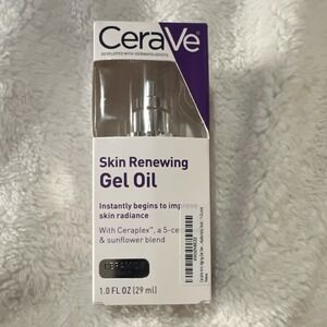 CeraVe Skin Renewing Gel Oil 1.0 fl oz Ceramide Sunflower Moisturizer Face